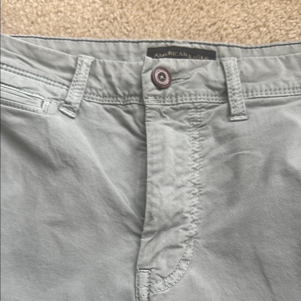 American Eagle Outfitters 31 Green Flat Front flex Shorts - Picture 6 of 6